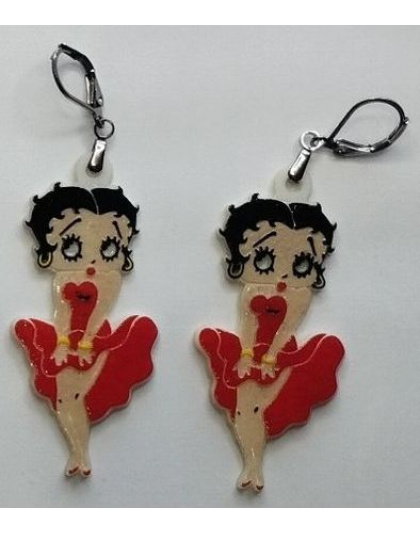 Boucles d'oreilles "Betty Boop" – Style Rétro &amp; Pin-up